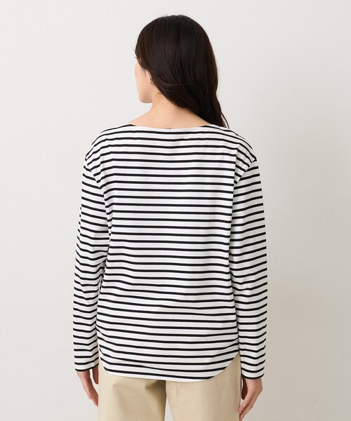 UNTITLED(アンタイトル)の「【洗える/レイヤードTシャツ】ラウンドテールジャージプルオーバー(Tシャツ/カットソー・レディース・ホワイト/ホワイト系5・50/48/44/04/02/00)」の14枚目の写真