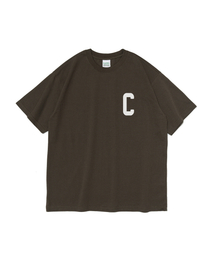 Cロゴ半袖Tシャツ(カーキ)
