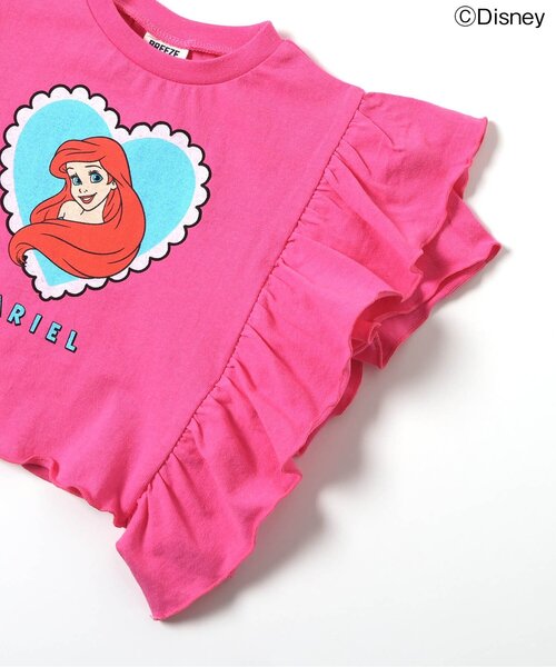 Disney(ディズニー)の「ディズニーキャラクター プリンセス / フリルTシャツ(Tシャツ/カットソー・キッズ・ローズ/ラベンダー・90/100/110/120/80/130)」の5枚目の写真
