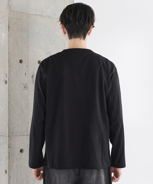 超長綿コットンロングスリーブTシャツ クルー/ヘンリー（Tシャツ