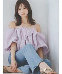 SNIDEL | オフショルタックバルーンブラウス(シャツ/ブラウス)