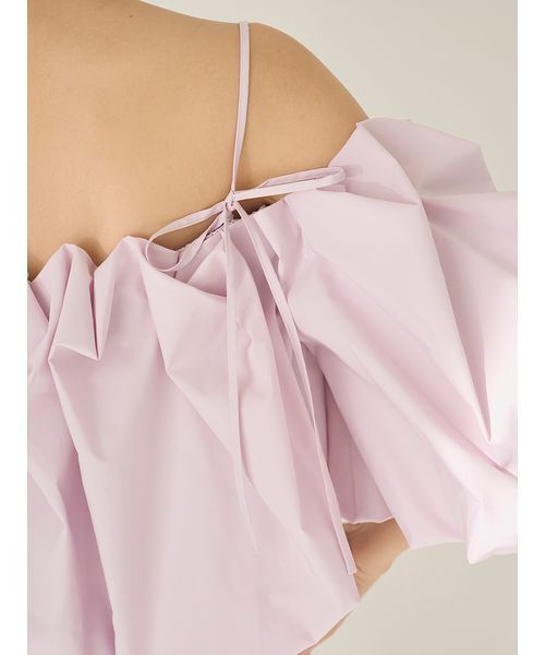 SNIDEL（スナイデル）の「オフショルタックバルーンブラウス（シャツ/ブラウス・レディース・ライラック/ブラック/ホワイト・F）」の17枚目の写真