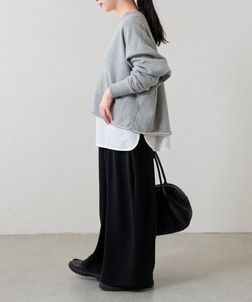 FRIPIER(フリピエ)の「《FRIPIER》ワイドタックパンツ(その他パンツ・レディース・ブラック/アイボリー・FREE)」の15枚目の写真