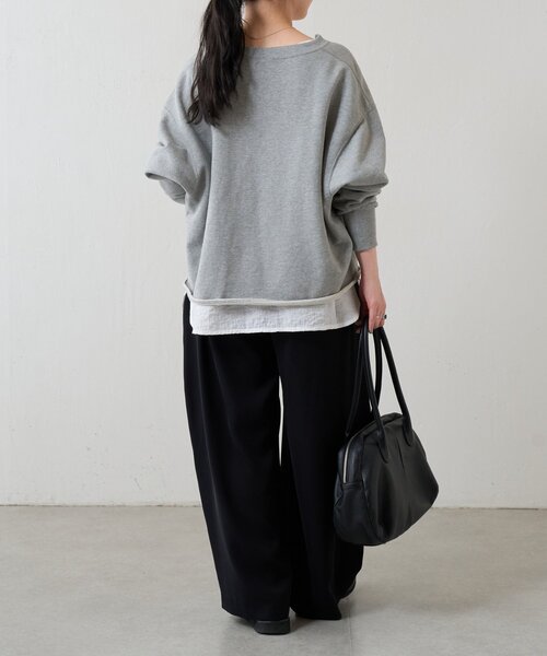 FRIPIER(フリピエ)の「《FRIPIER》ワイドタックパンツ(その他パンツ・レディース・ブラック/アイボリー・FREE)」の16枚目の写真