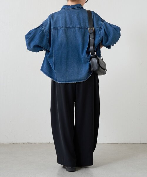 FRIPIER(フリピエ)の「《FRIPIER》ワイドタックパンツ(その他パンツ・レディース・ブラック/アイボリー・FREE)」の19枚目の写真