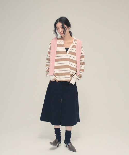 eL(エル)の「【eL】12G Jacquard Sheer Cardigan/650151(カーディガン/ボレロ・レディース・ピンク/ネイビー/アイボリー・FREE)」の10枚目の写真