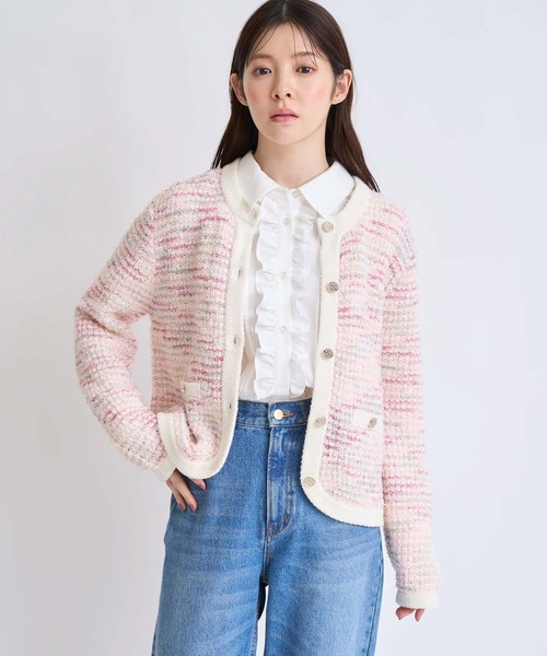 NOELA(ノエラ)の「バーチカルフリルブラウス(シャツ/ブラウス・レディース・オフホワイト/ブルー・フリー)」の3枚目の写真