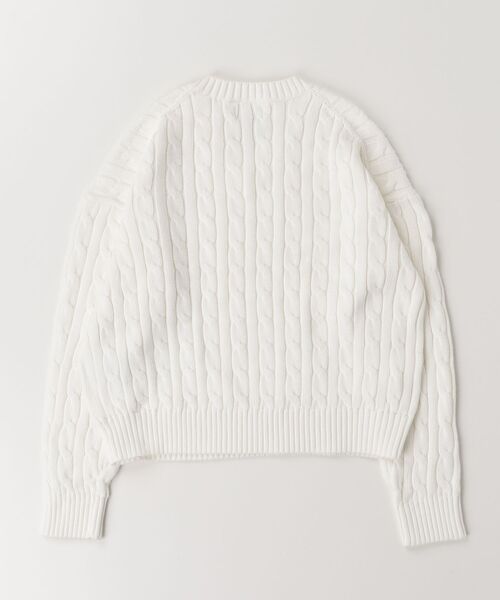 POLO RALPH LAUREN CHILDRENSWEAR(ポロ ラルフ ローレン チルドレンズウェア)の「ケーブルニット コットン Vネック セーター(ニット/セーター・キッズ・ホワイト・XL/L/M)」の4枚目の写真