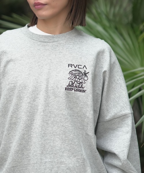 RVCA(ルーカ)の「RVCA メンズ KEEP LOOKING LT ロンT 【2026年春夏モデル】/ルーカ長袖ロンT(Tシャツ/カットソー・メンズ・ブラック/ホワイト/ヘザーグレー・X-LARGE/LARGE/MEDIUM/SMALL)」の3枚目の写真