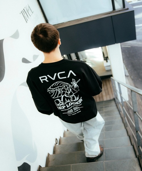RVCA(ルーカ)の「RVCA メンズ KEEP LOOKING LT ロンT 【2026年春夏モデル】/ルーカ長袖ロンT(Tシャツ/カットソー・メンズ・ブラック/ホワイト/ヘザーグレー・X-LARGE/LARGE/MEDIUM/SMALL)」の12枚目の写真