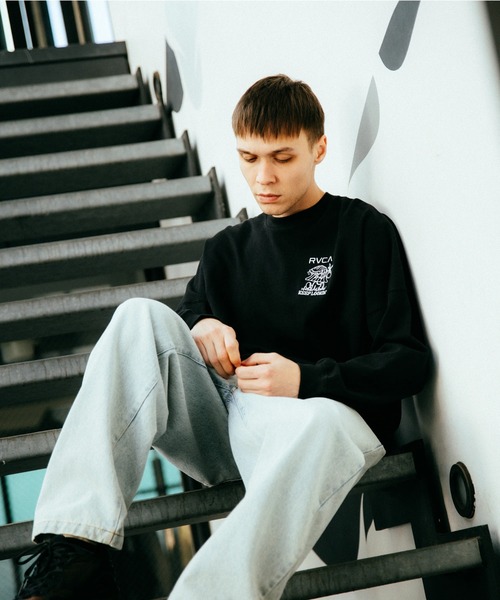 RVCA(ルーカ)の「RVCA メンズ KEEP LOOKING LT ロンT 【2026年春夏モデル】/ルーカ長袖ロンT(Tシャツ/カットソー・メンズ・ブラック/ホワイト/ヘザーグレー・X-LARGE/LARGE/MEDIUM/SMALL)」の14枚目の写真