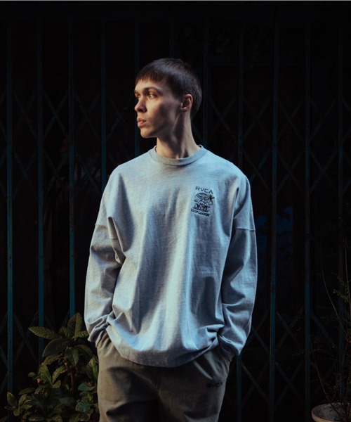RVCA(ルーカ)の「RVCA メンズ KEEP LOOKING LT ロンT 【2026年春夏モデル】/ルーカ長袖ロンT(Tシャツ/カットソー・メンズ・ブラック/ホワイト/ヘザーグレー・X-LARGE/LARGE/MEDIUM/SMALL)」の18枚目の写真
