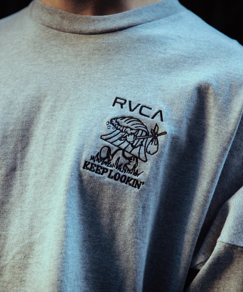 RVCA(ルーカ)の「RVCA メンズ KEEP LOOKING LT ロンT 【2026年春夏モデル】/ルーカ長袖ロンT(Tシャツ/カットソー・メンズ・ブラック/ホワイト/ヘザーグレー・X-LARGE/LARGE/MEDIUM/SMALL)」の19枚目の写真