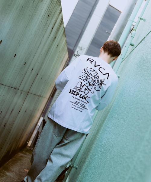 RVCA(ルーカ)の「RVCA メンズ KEEP LOOKING LT ロンT 【2026年春夏モデル】/ルーカ長袖ロンT(Tシャツ/カットソー・メンズ・ブラック/ホワイト/ヘザーグレー・X-LARGE/LARGE/MEDIUM/SMALL)」の5枚目の写真