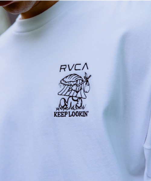 RVCA(ルーカ)の「RVCA メンズ KEEP LOOKING LT ロンT 【2026年春夏モデル】/ルーカ長袖ロンT(Tシャツ/カットソー・メンズ・ブラック/ホワイト/ヘザーグレー・X-LARGE/LARGE/MEDIUM/SMALL)」の6枚目の写真
