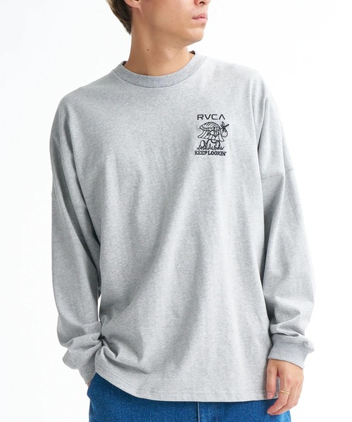 RVCA(ルーカ)の「RVCA メンズ KEEP LOOKING LT ロンT 【2026年春夏モデル】/ルーカ長袖ロンT(Tシャツ/カットソー・メンズ・ブラック/ホワイト/ヘザーグレー・X-LARGE/LARGE/MEDIUM/SMALL)」の20枚目の写真