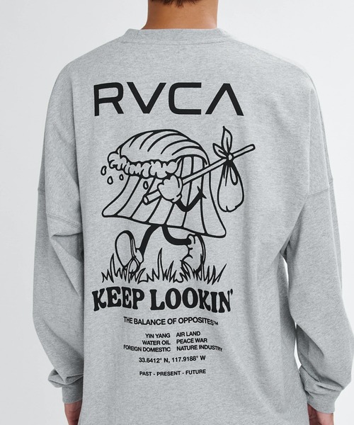 RVCA(ルーカ)の「RVCA メンズ KEEP LOOKING LT ロンT 【2026年春夏モデル】/ルーカ長袖ロンT(Tシャツ/カットソー・メンズ・ブラック/ホワイト/ヘザーグレー・X-LARGE/LARGE/MEDIUM/SMALL)」の22枚目の写真