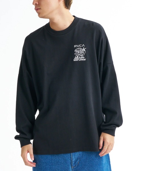 RVCA(ルーカ)の「RVCA メンズ KEEP LOOKING LT ロンT 【2026年春夏モデル】/ルーカ長袖ロンT(Tシャツ/カットソー・メンズ・ブラック/ホワイト/ヘザーグレー・X-LARGE/LARGE/MEDIUM/SMALL)」の15枚目の写真