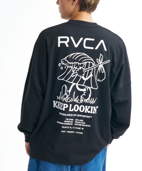 RVCA(ルーカ)の「RVCA メンズ KEEP LOOKING LT ロンT 【2026年春夏モデル】/ルーカ長袖ロンT(Tシャツ/カットソー・メンズ・ブラック/ホワイト/ヘザーグレー・X-LARGE/LARGE/MEDIUM/SMALL)」の16枚目の写真