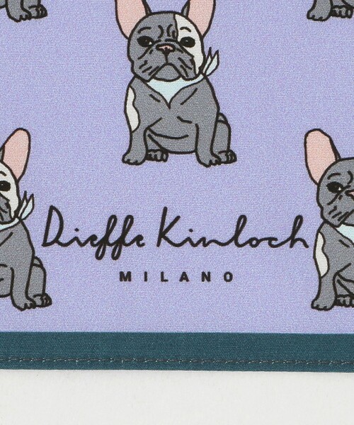UNITED ARROWS(ユナイテッドアローズ)の「<Dieffe Kinloch>FRENCH BULLDOG/ハンカチ(バンダナ/スカーフ・メンズ・ライム/ライラック・FREE)」の5枚目の写真