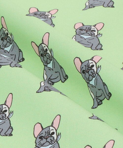 UNITED ARROWS(ユナイテッドアローズ)の「<Dieffe Kinloch>FRENCH BULLDOG/ハンカチ(バンダナ/スカーフ・メンズ・ライム/ライラック・FREE)」の9枚目の写真