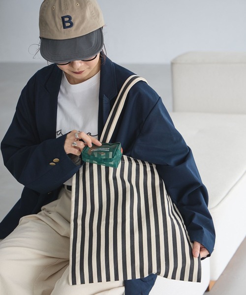 studio CLIP（スタディオクリップ）の「【CLIP BY STAFF/uchi企画】ポーチ付きトートバッグ（トートバッグ・レディース・ナチュラル/ブルー/イエロー・FREE）」の2枚目の写真