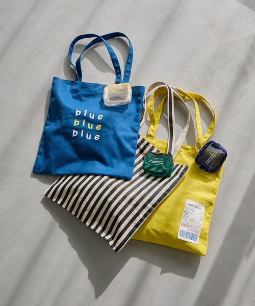 studio CLIP（スタディオクリップ）の「【CLIP BY STAFF/uchi企画】ポーチ付きトートバッグ（トートバッグ・レディース・ナチュラル/ブルー/イエロー・FREE）」の5枚目の写真