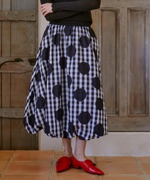 manana suerte | DOTチェックスカート(スカート)