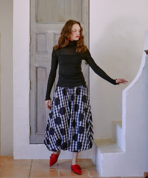 manana suerte（マニャーナスエルテ）の「DOTチェックスカート（スカート・レディース・ドット・FREE）」の11枚目の写真