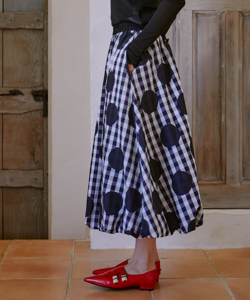 manana suerte（マニャーナスエルテ）の「DOTチェックスカート（スカート・レディース・ドット・FREE）」の10枚目の写真