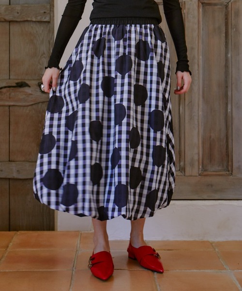 manana suerte（マニャーナスエルテ）の「DOTチェックスカート（スカート・レディース・ドット・FREE）」の9枚目の写真