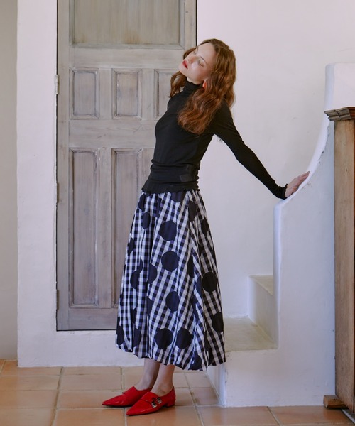 manana suerte（マニャーナスエルテ）の「DOTチェックスカート（スカート・レディース・ドット・FREE）」の13枚目の写真