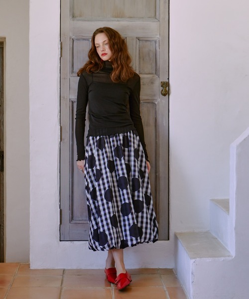 manana suerte（マニャーナスエルテ）の「DOTチェックスカート（スカート・レディース・ドット・FREE）」の14枚目の写真