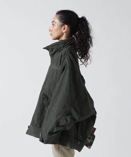 beautiful people(ビューティフルピープル)の「beautiful people×Alpha/ビューティフルピープル× アルファ / double-end camouflage field JK(ミリタリージャケット・レディース・オリーブ系・38/42)」の21枚目の写真