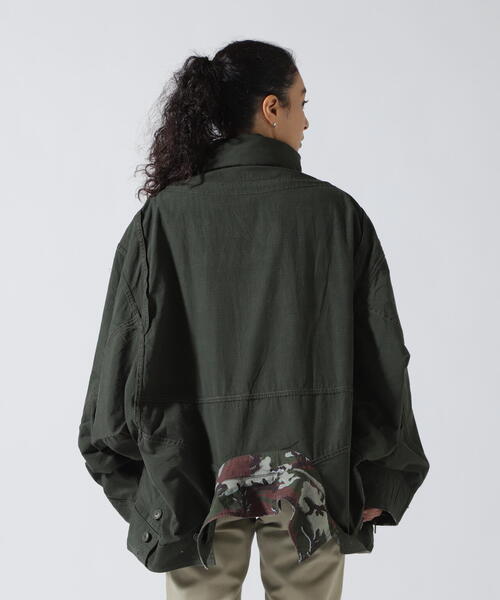 beautiful people(ビューティフルピープル)の「beautiful people×Alpha/ビューティフルピープル× アルファ / double-end camouflage field JK(ミリタリージャケット・レディース・オリーブ系・38/42)」の20枚目の写真