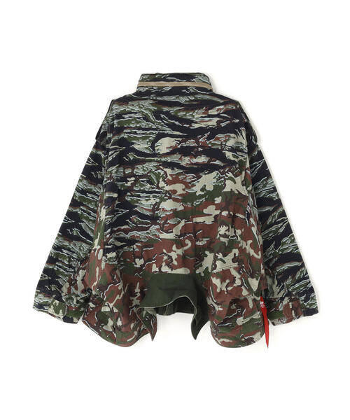 beautiful people(ビューティフルピープル)の「beautiful people×Alpha/ビューティフルピープル× アルファ / double-end camouflage field JK(ミリタリージャケット・レディース・オリーブ系・38/42)」の10枚目の写真