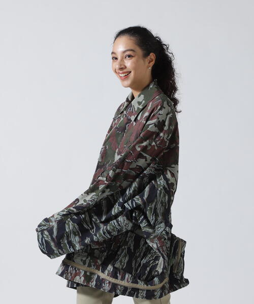 beautiful people(ビューティフルピープル)の「beautiful people×Alpha/ビューティフルピープル× アルファ / double-end camouflage field JK(ミリタリージャケット・レディース・オリーブ系・38/42)」の9枚目の写真