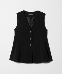 A DAY IN THE LIFE UNITED ARROWS（アデイインザライフユナイテッドアローズ）の「ダブルニット ペプラムベスト ‐セットアップ対応・ウォッシャブル‐<A DAY IN THE LIFE>（ベスト）」