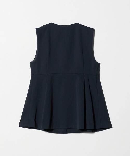 A DAY IN THE LIFE UNITED ARROWS（アデイインザライフユナイテッドアローズ）の「ダブルニット ペプラムベスト ‐セットアップ対応・ウォッシャブル‐＜A DAY IN THE LIFE＞（ベスト・レディース・オフホワイト/ブラック/ネイビー・FREE）」の8枚目の写真