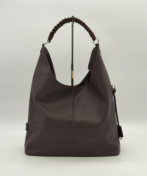 DRAW(ドロー)の「DRAW(ドロー) / トライアングル トートバッグ Woven handle Hobo Bag(トートバッグ・レディース・ベージュ/ブラック/ダークブラウン・FREE)」の12枚目の写真