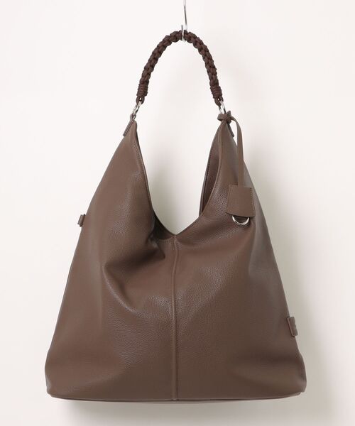 DRAW(ドロー)の「DRAW(ドロー) / トライアングル トートバッグ Woven handle Hobo Bag(トートバッグ・レディース・ベージュ/ブラック/ダークブラウン・FREE)」の18枚目の写真