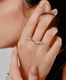 【novice】Wave Line Ring［Stainless］