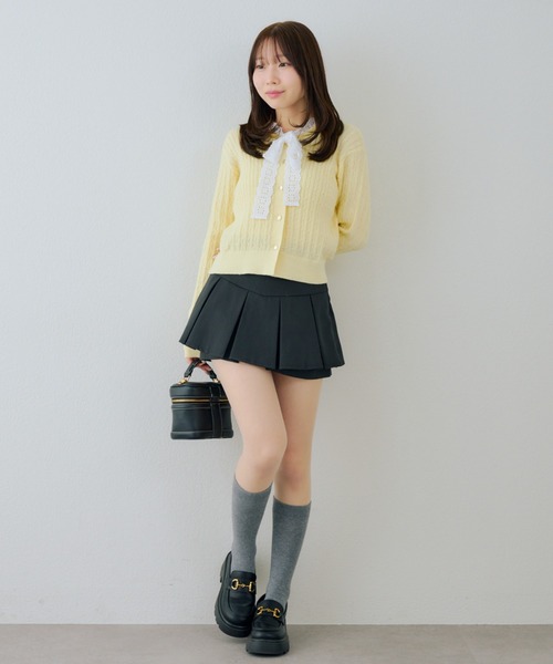 Another Branch olive des olive（アナザーブランチオリーブデオリーブ）の「レースボウタイ付カーディガン（カーディガン/ボレロ・レディース・アイボリー/ネイビー/イエロー・FREE）」の17枚目の写真