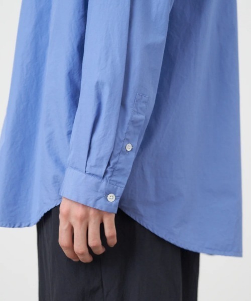 ATON（エイトン）の「ATON (エイトン)SUVIN BROAD | WASHED SHIRT（シャツ/ブラウス・メンズ・ネイビー/その他18/ホワイト・6/4）」の15枚目の写真