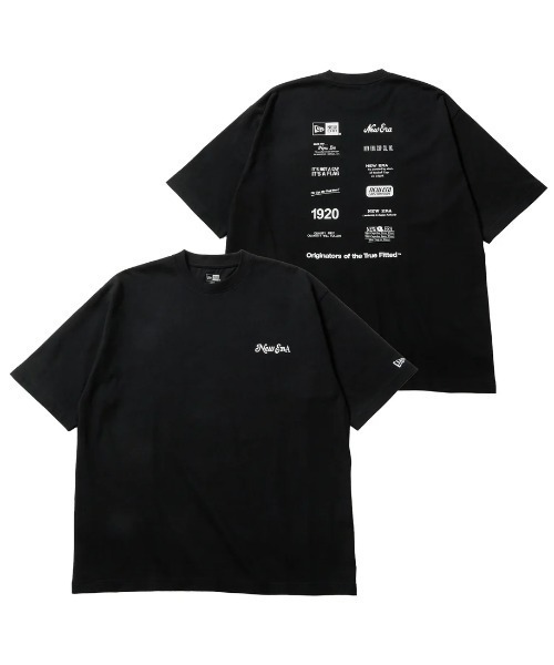 NEW ERA(ニューエラ)の「【NEW ERA】 S/S Oversized Cotton Tee SS OS CT TEE LOGO ARCHIVE BLK(Tシャツ/カットソー・メンズ・ブラック・MEDIUM/LARGE/X-LARGE)」の1枚目の写真