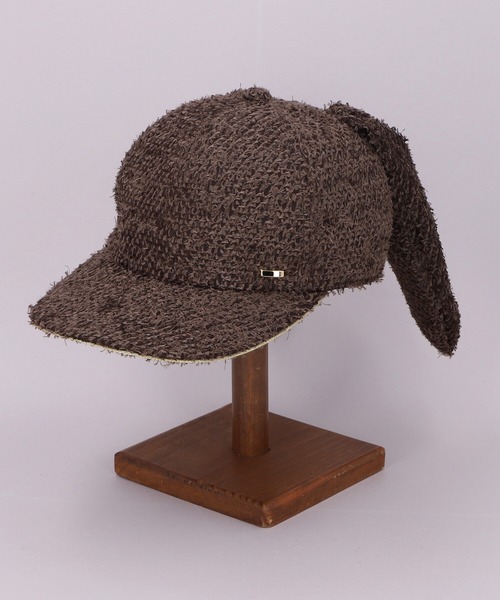 CA4LA（カシラ）の「HK RABBIT3（キャップ・レディース・ベージュ/ブラウン/レッド・ONESIZE）」の2枚目の写真