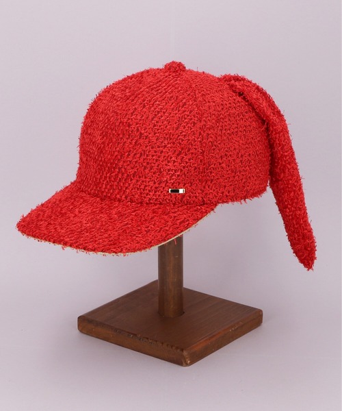 CA4LA（カシラ）の「HK RABBIT3（キャップ・レディース・ベージュ/ブラウン/レッド・ONESIZE）」の3枚目の写真