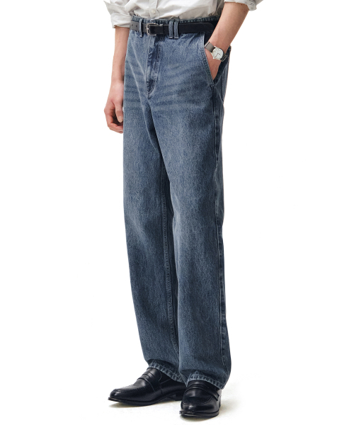 DECET(デケト)の「Officer Straight Jeans DCPT068Blue(デニムパンツ・メンズ・その他・26/28/30/32/34)」の5枚目の写真