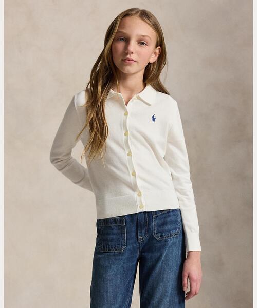 コームド コットン ポロ カーディガン（カーディガン/ボレロ）｜POLO