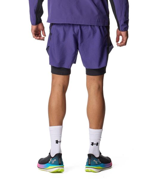 UNDER ARMOUR(アンダーアーマー)の「UAハイブリッド トレイン エリート ショーツ(トレーニング/メンズ)(その他パンツ・メンズ・パープル系・XL/L/M/S/2XL)」の2枚目の写真